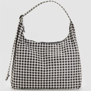 Baggu Nylon Shoulder Bag Black & White Gingham
